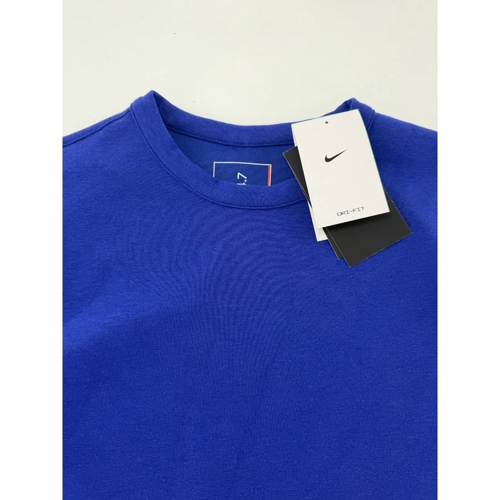 Nike 24.7 ImpossiblySoft Crewneck Sweatshirt‎ Blue HQ6964-455 Men's Small S NWT